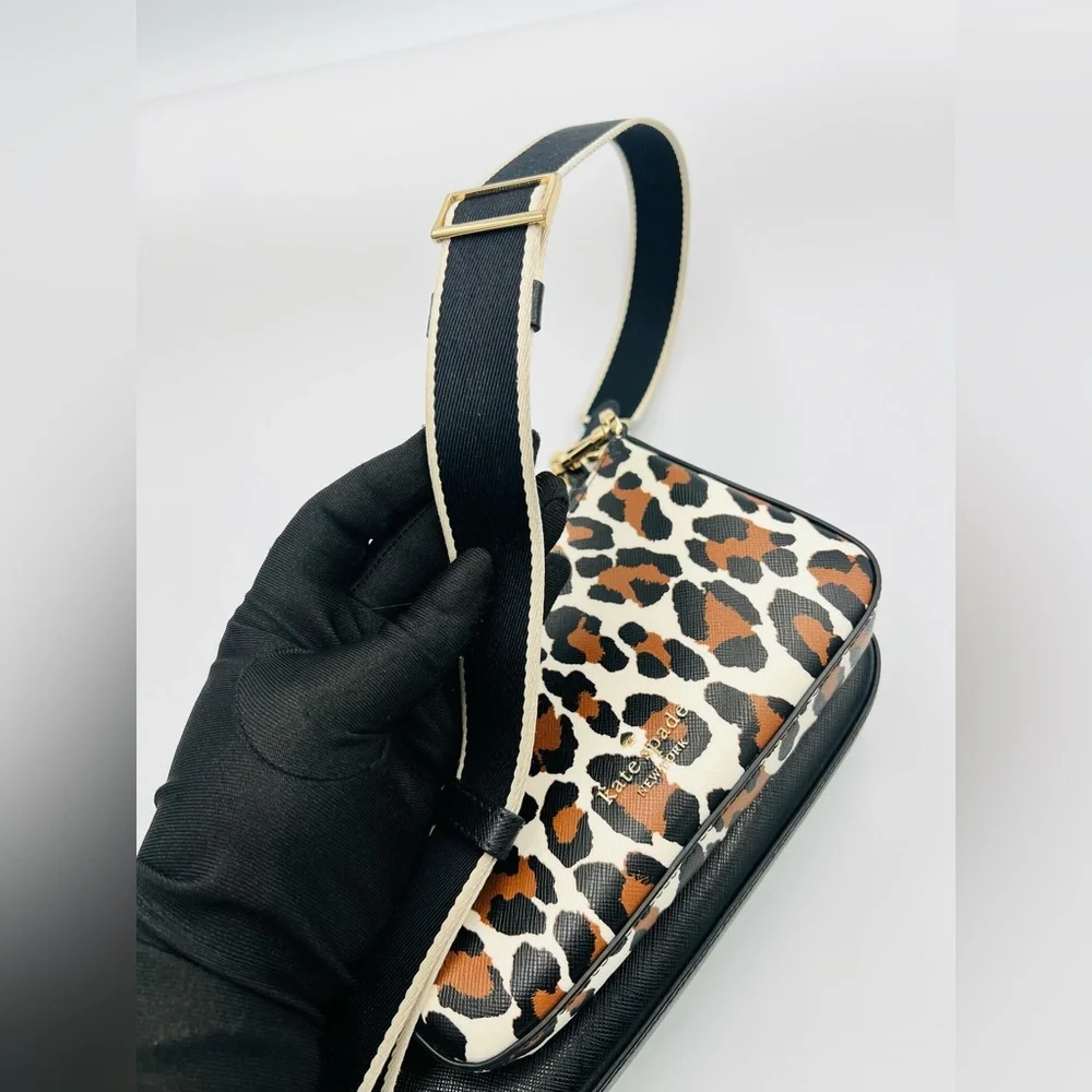 Kate Spade Duet Leopard Crossbody Bag
